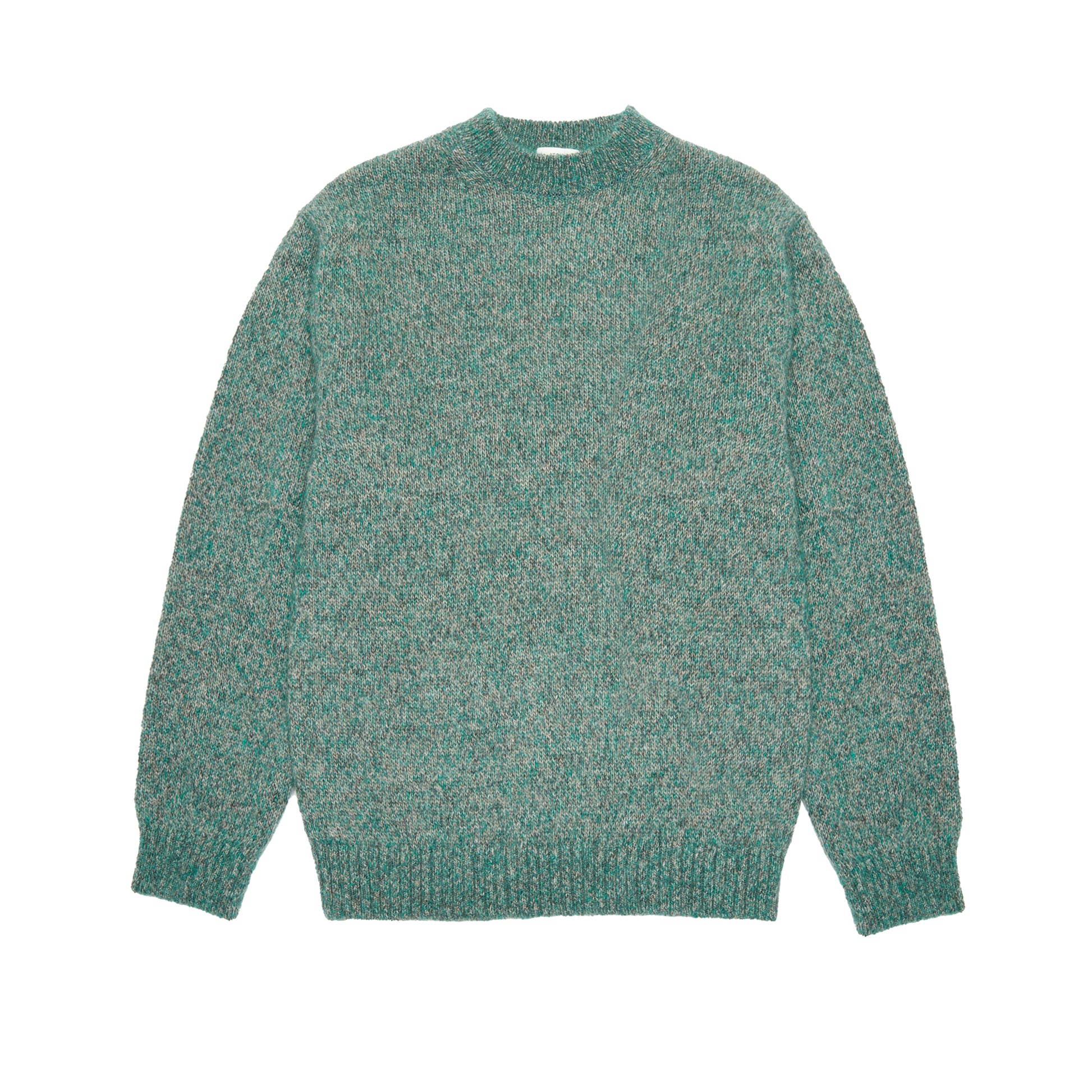 Aton Men's Alpaca/Mohair Jumper in Green