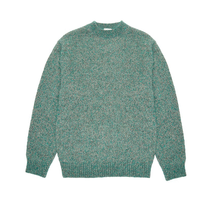 Aton Men's Alpaca/Mohair Jumper in Green