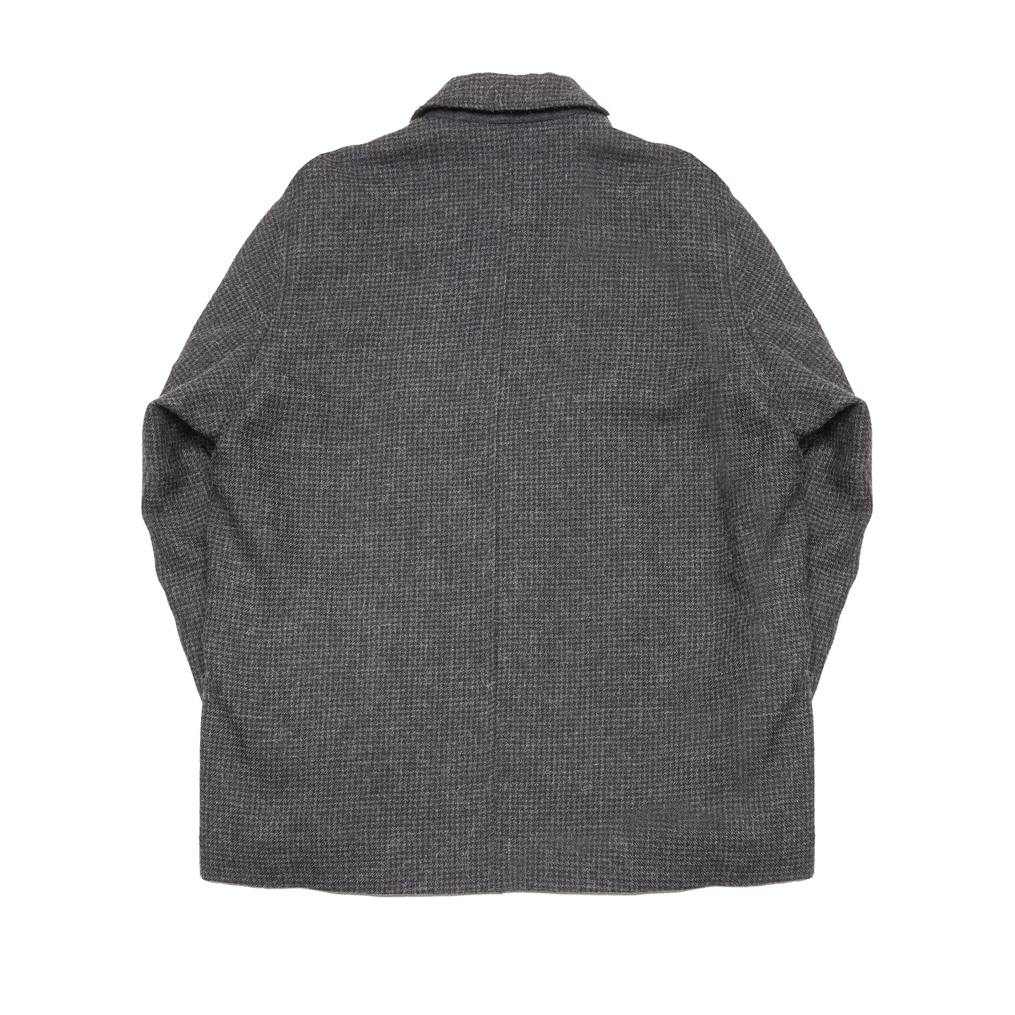 Aton Men's Houndstooth CPO Jacket in Charcoal Grey