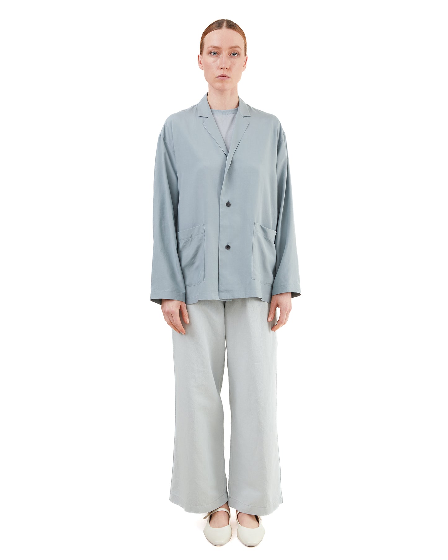 Aton Women's Silk Suede Shirt Jacket