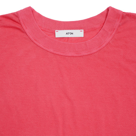 Aton Fresca Boy's Fit Garment Dyed No-Sleeve T-Shirt in Fuscha Pink