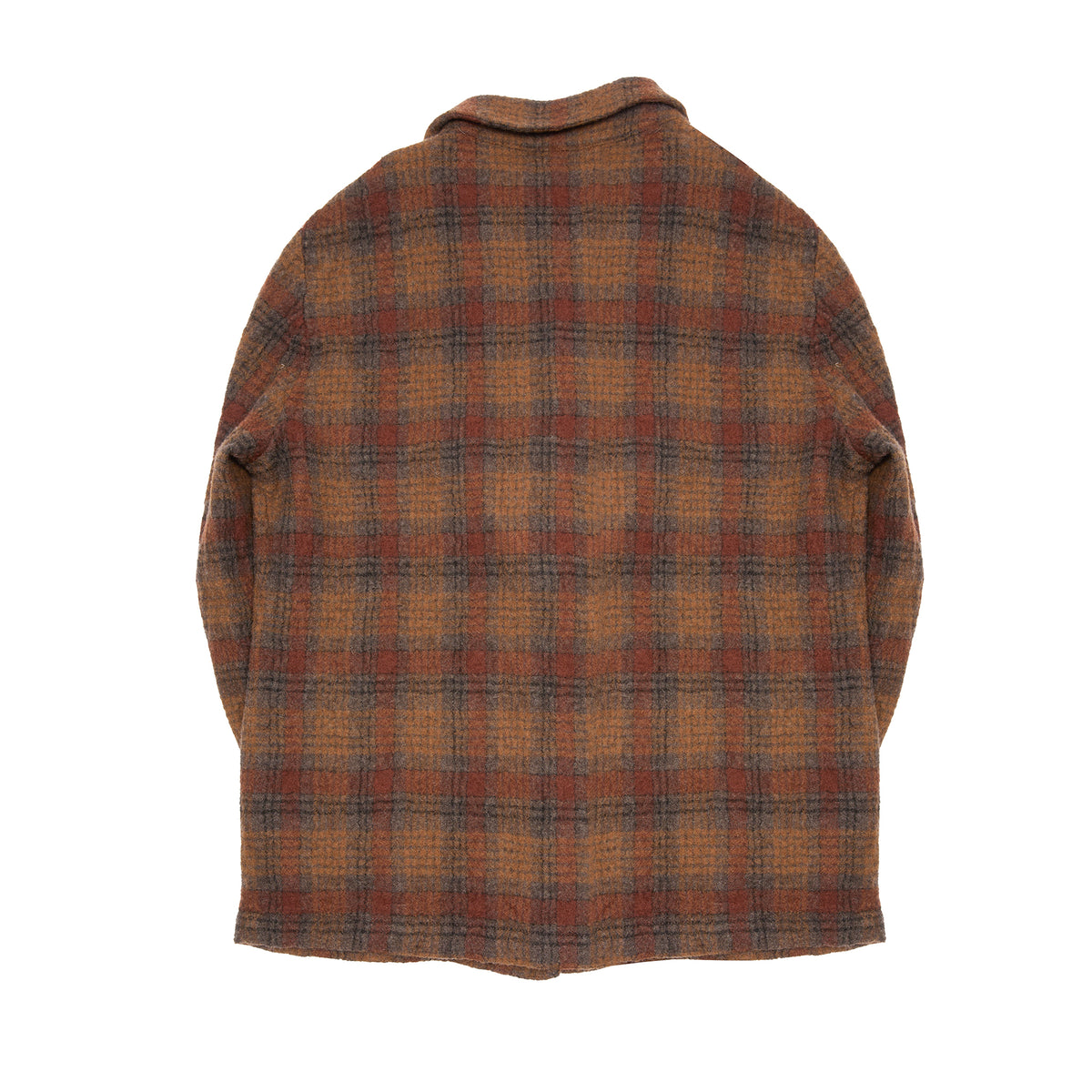 Barena Cedrone Overshirt in Rust Plaid