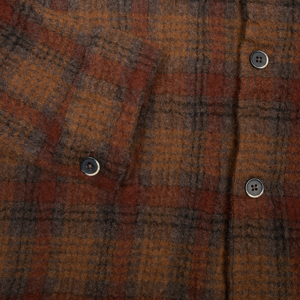 Barena Cedrone Overshirt in Rust Plaid