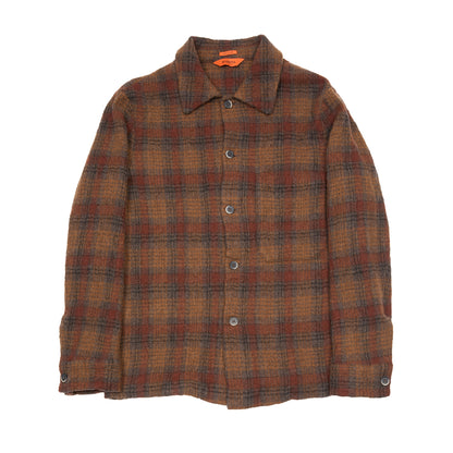 Barena Cedrone Overshirt in Rust Plaid
