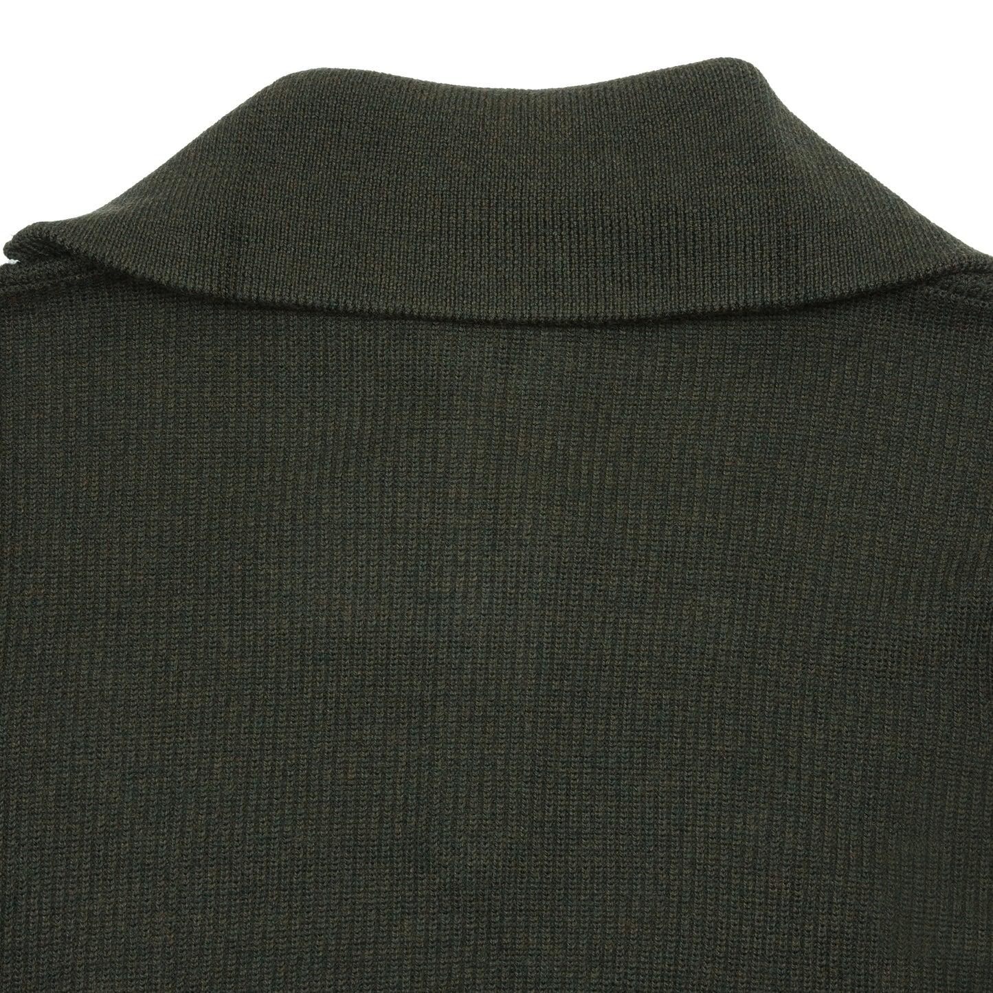 Barena Batigia Zip-neck Jumper in Army