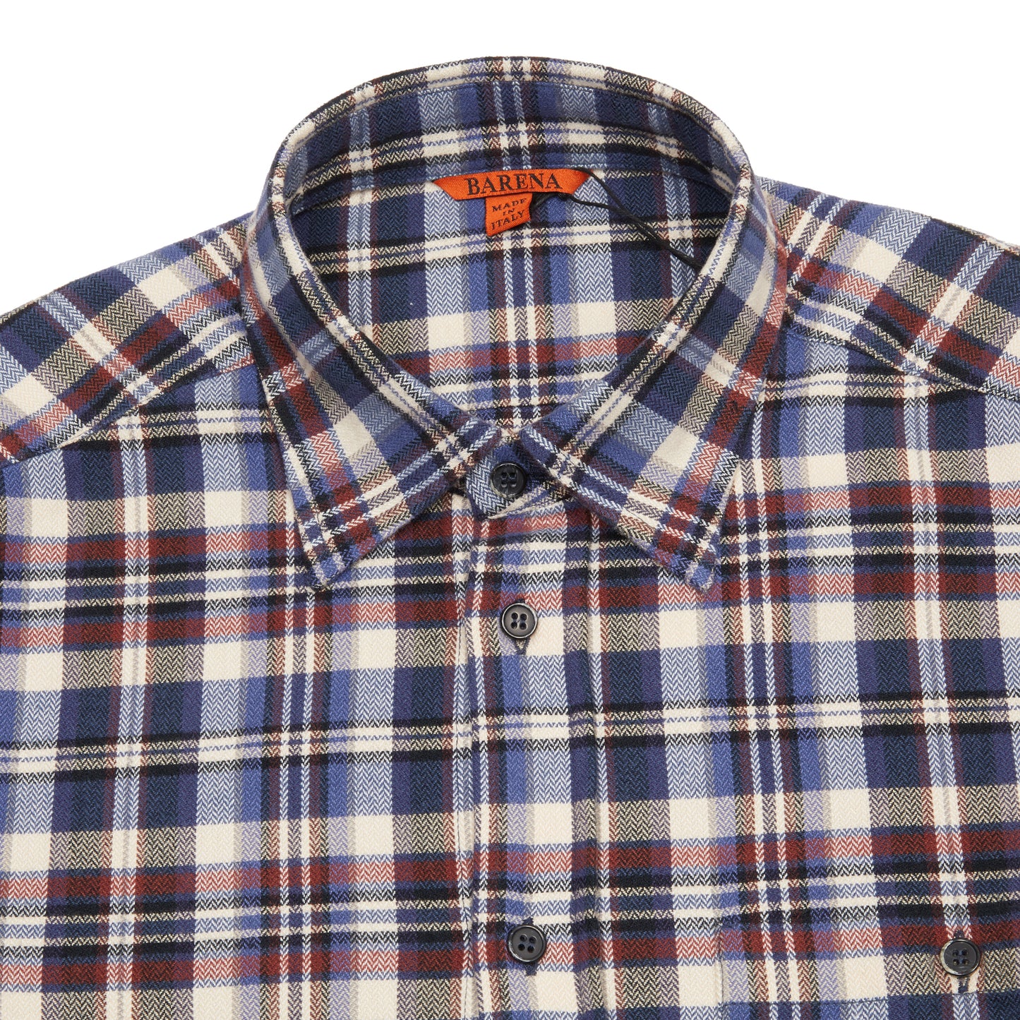 Barena Faziol Shirt in Navy Plaid