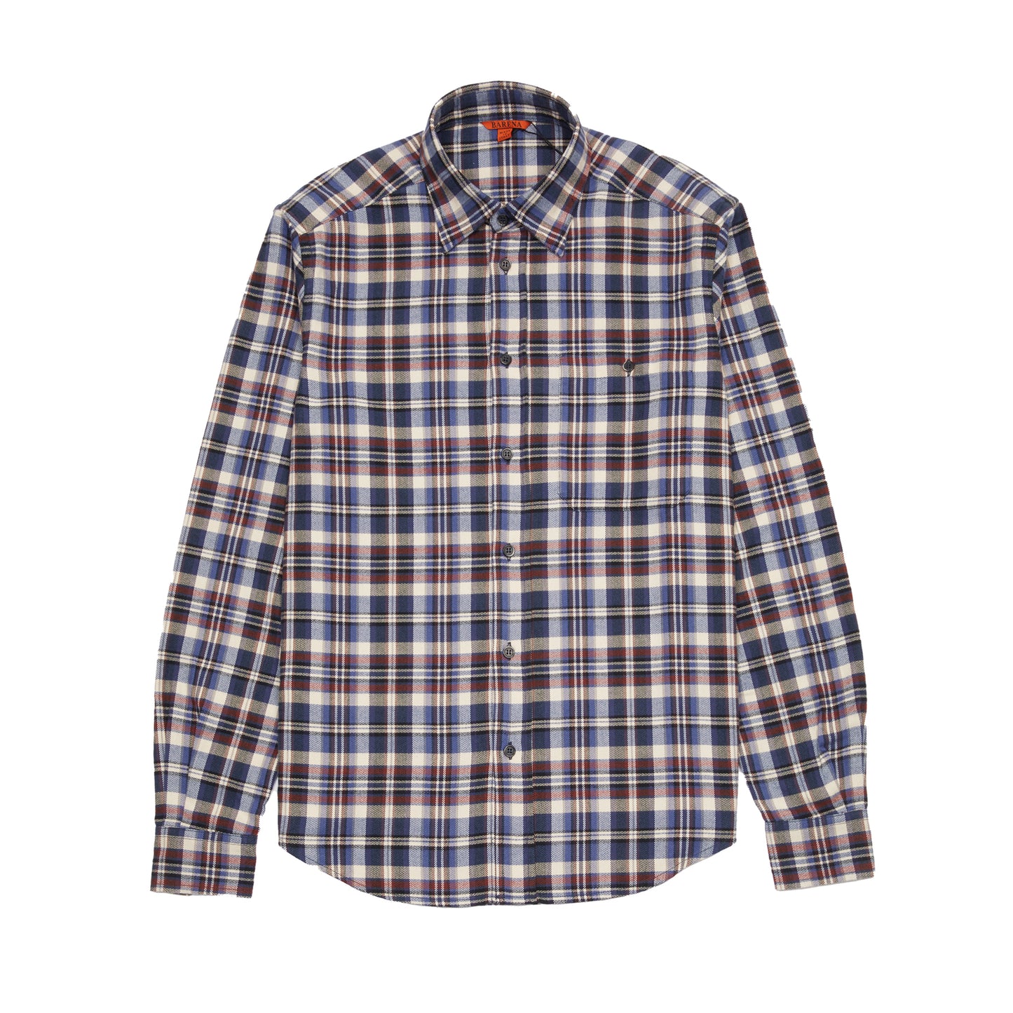 Barena Faziol Shirt in Navy Plaid