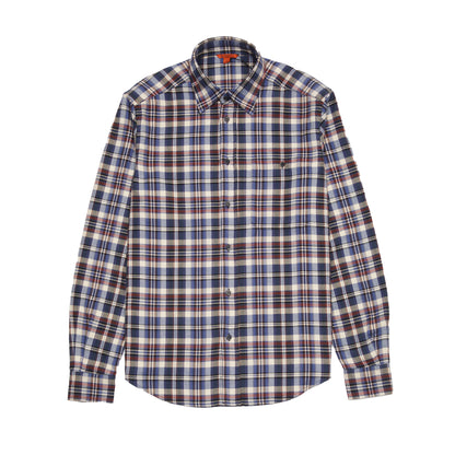Barena Faziol Shirt in Navy Plaid