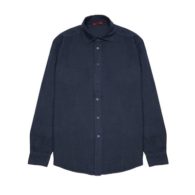 Barena Surian Linen Shirt in Navy