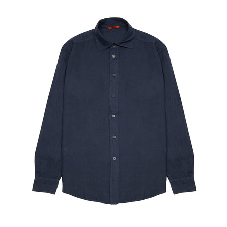 Barena Surian Linen Shirt in Navy