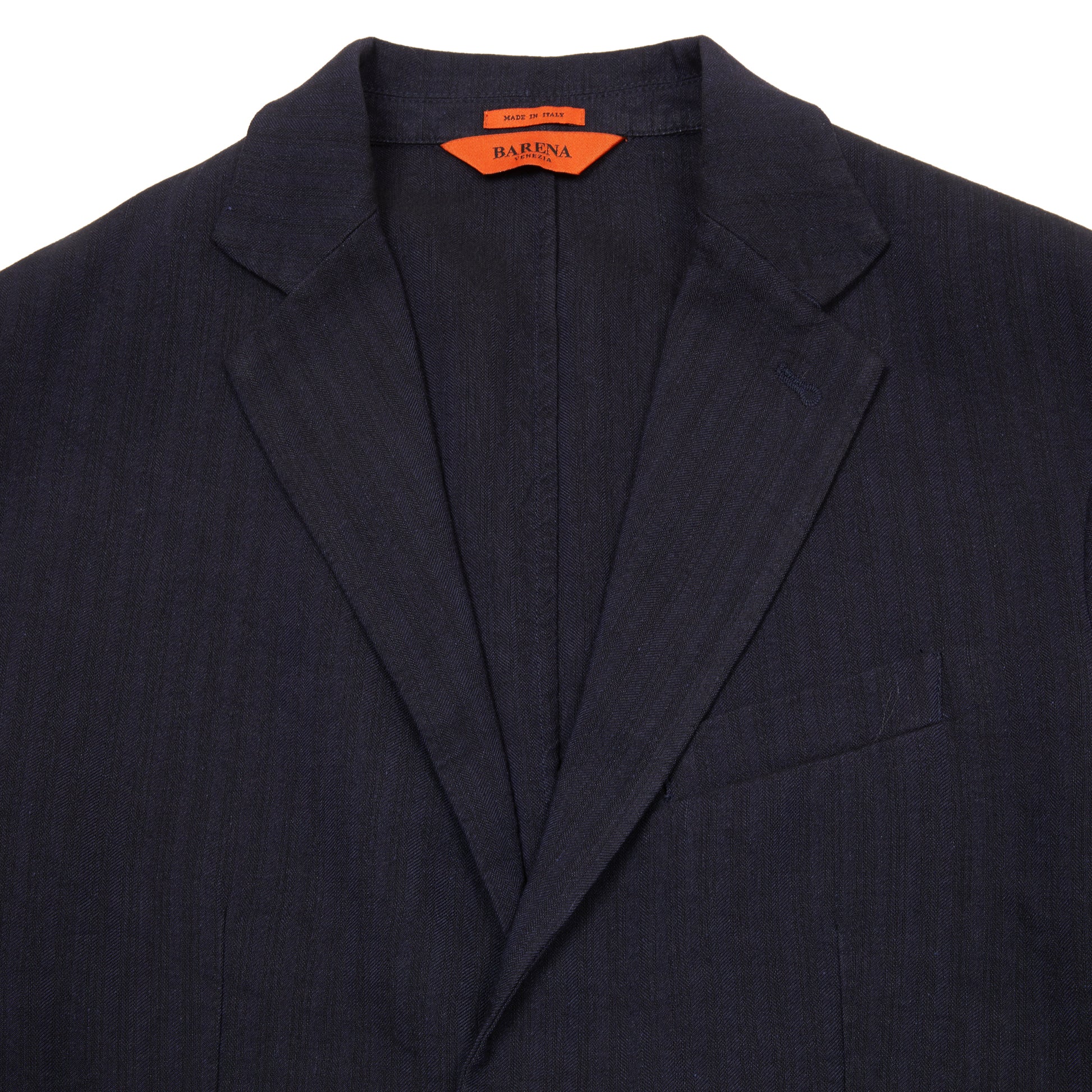 Barena Borgo Lisca Linen Jacket in Navy