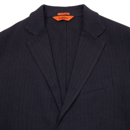 Barena Borgo Lisca Linen Jacket in Navy