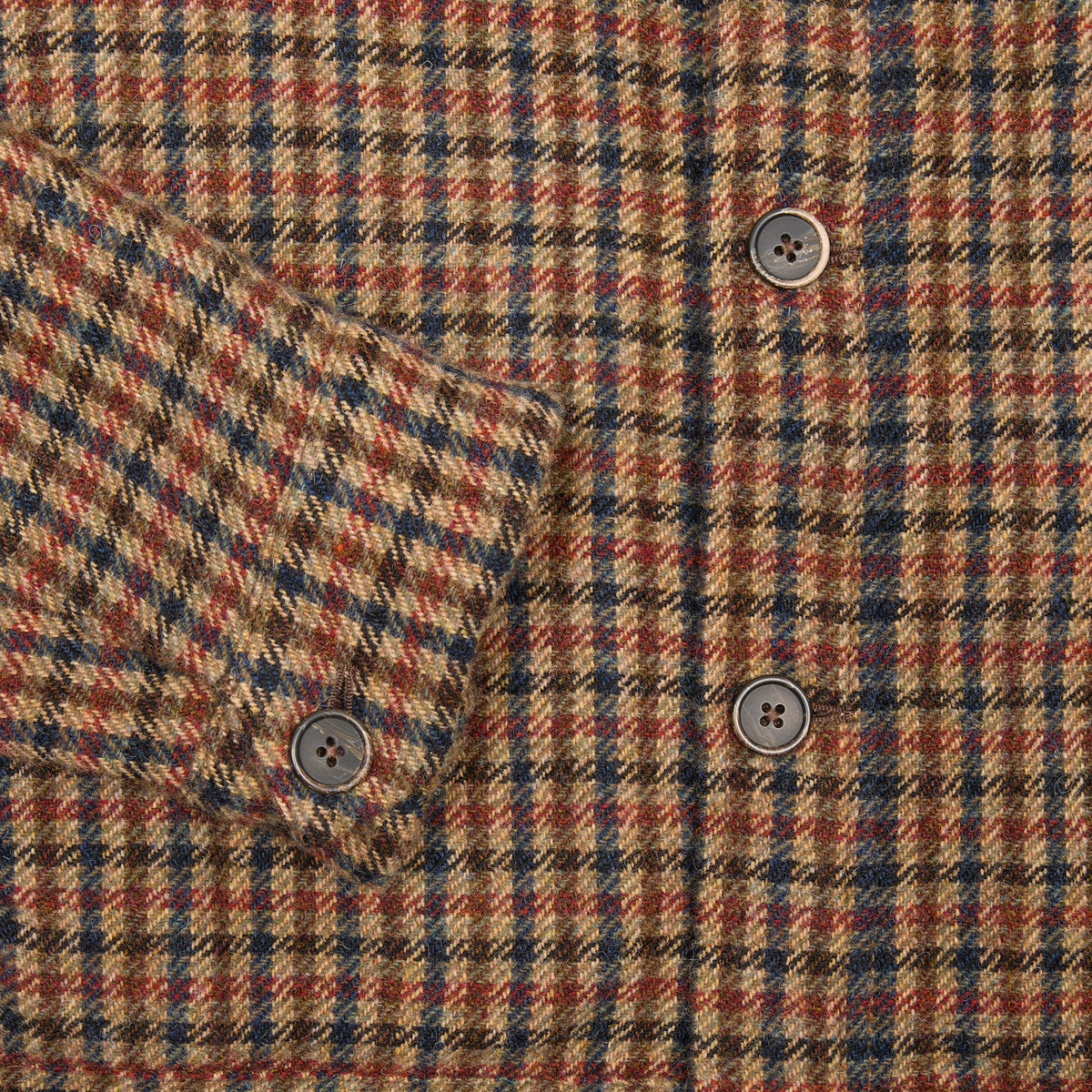 Barena Tablò Overshirt in Red-Brown Gun Check