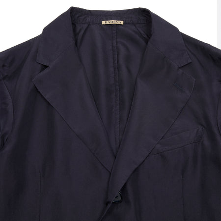 <p>The Rizzo Tentor Jacket is luxuriously crafted from pure silk, featuring wide notch lapels, patch pockets, and a single vent in the back. Completely unlined and unconstructed, this jacket offers an ultra-relaxed fit which is lightweight, breathable and elegant.</p> <p>100% Silk.</p> <p>Made in Italy.</p>