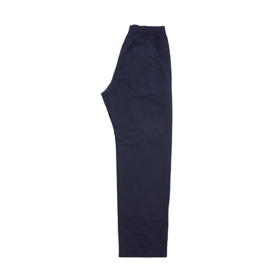 Bativoga Pavion relaxed fatigue style trousers in lightweight parachute cotton. Elasticated waist with draw string for extreme comfort. Garment dyed.  97% Cotton, 3% Elastane.  Made in Italy.