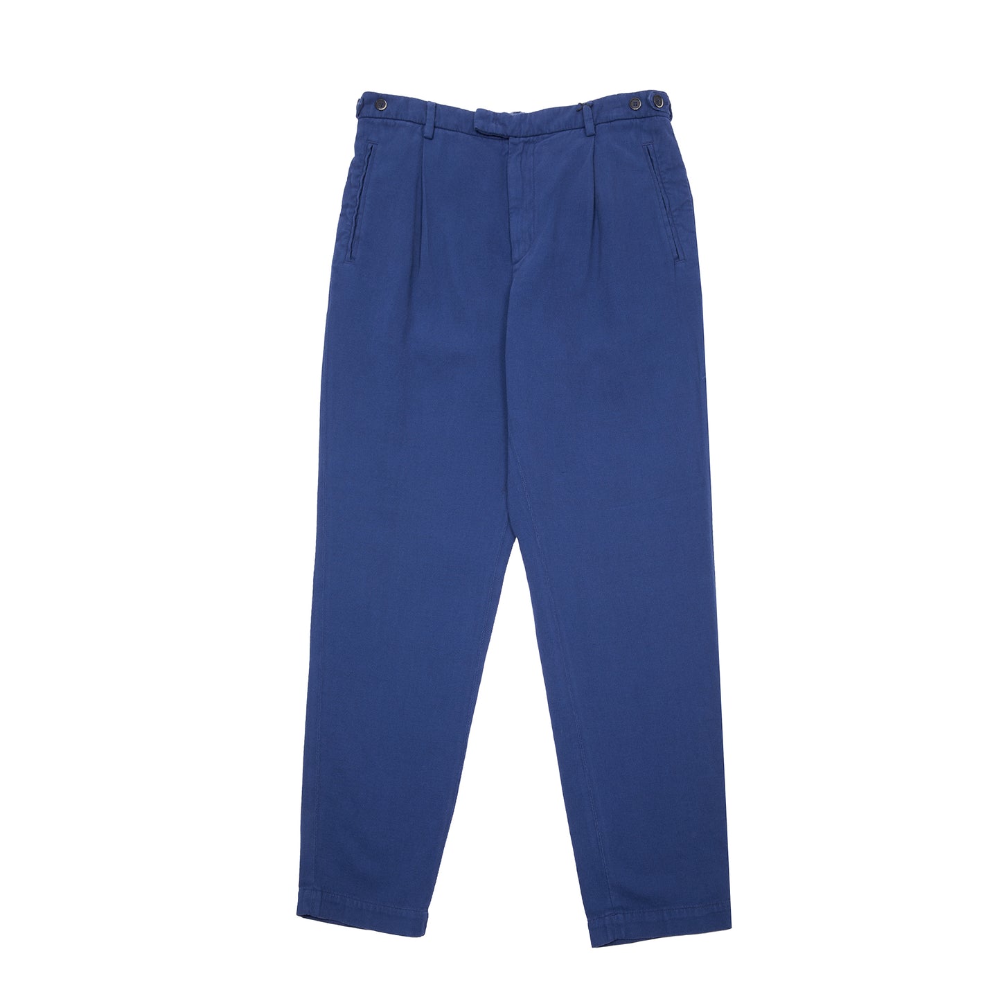 Barena Masco Cotton/Linen Trouser in Blue