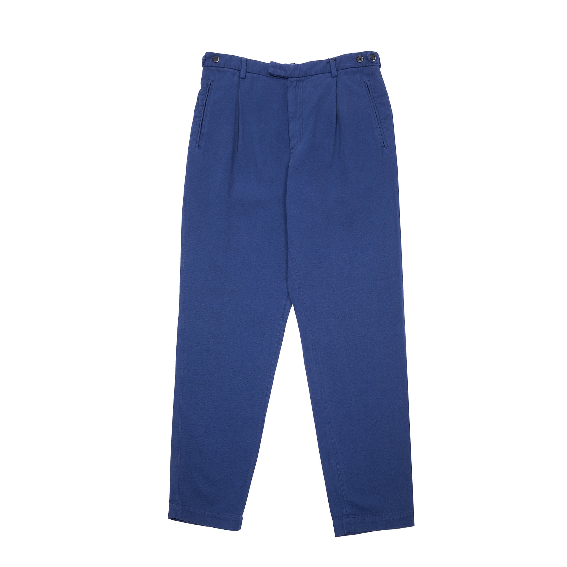 Barena Masco Cotton/Linen Trouser in Blue