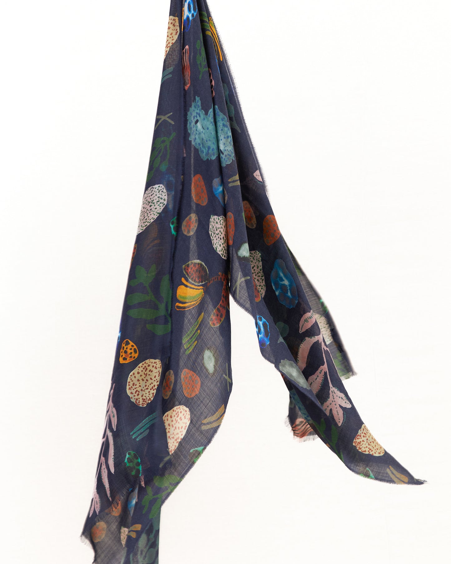 Begg & Co Wispy Cecile Cashmere Stole in Carbon Green