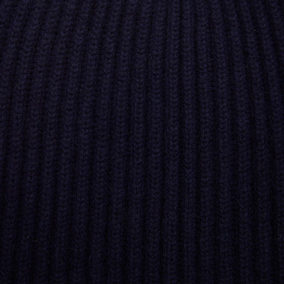 Begg & Co Alex Cashmere Beanie in Navy 2