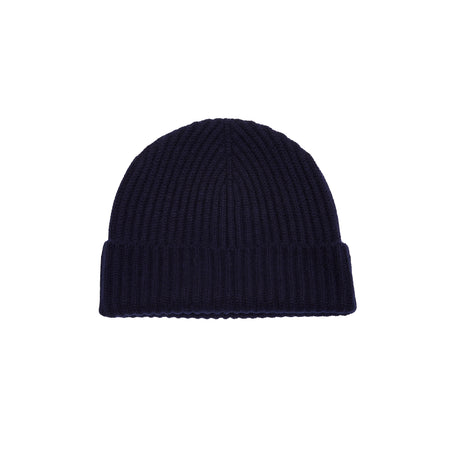 Begg & Co Alex Cashmere Beanie in Navy