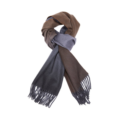 Begg & Co Arran Cashmere Scarf in Ombre Oxide