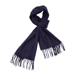 Begg & Co Arran Cashmere Scarf in Navy