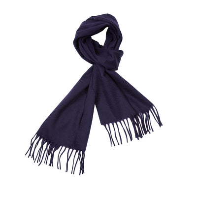 Begg & Co Arran Cashmere Scarf in Navy