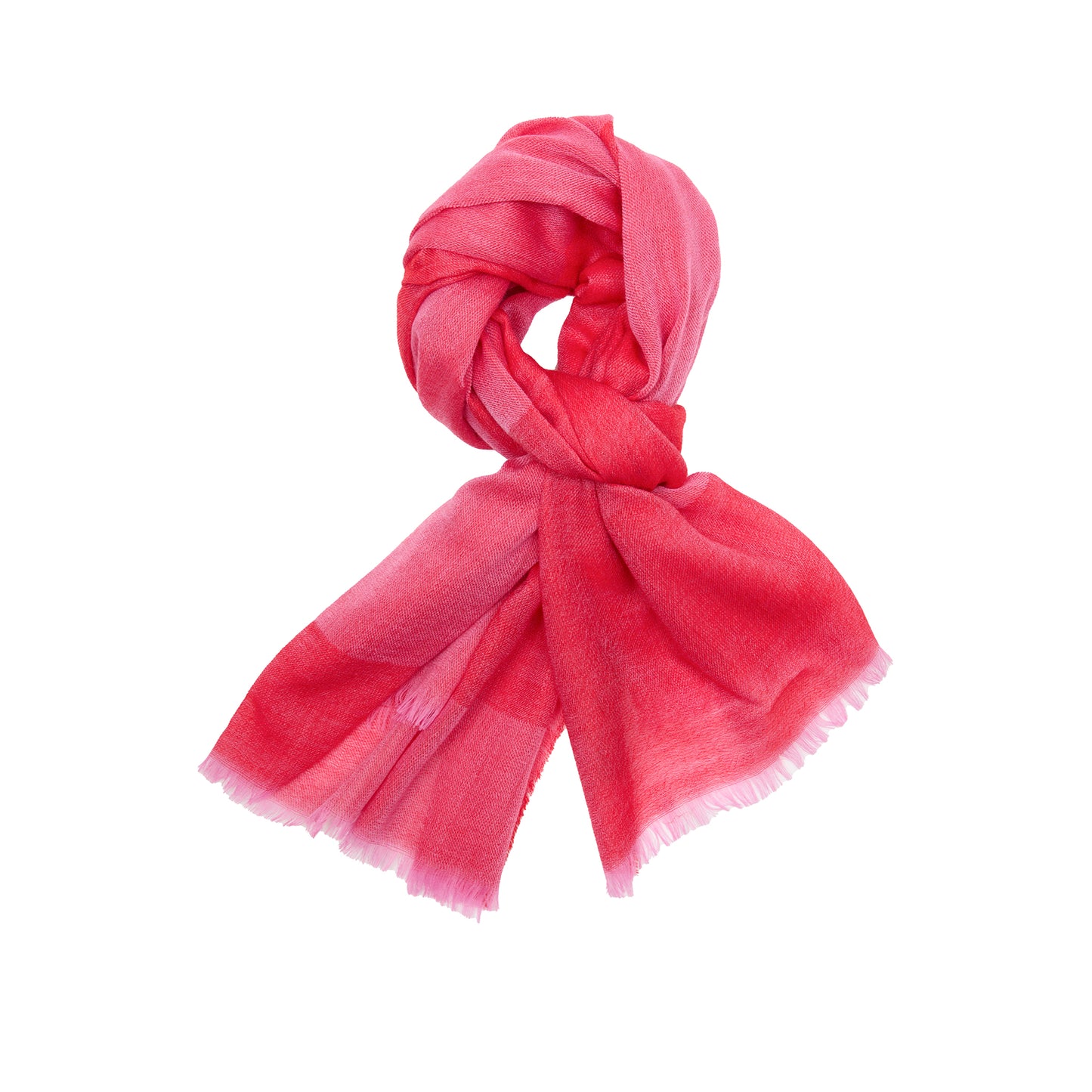 Begg & Co Wispy Moonrise Cashmere Scarf in Lipstick Regal Red
