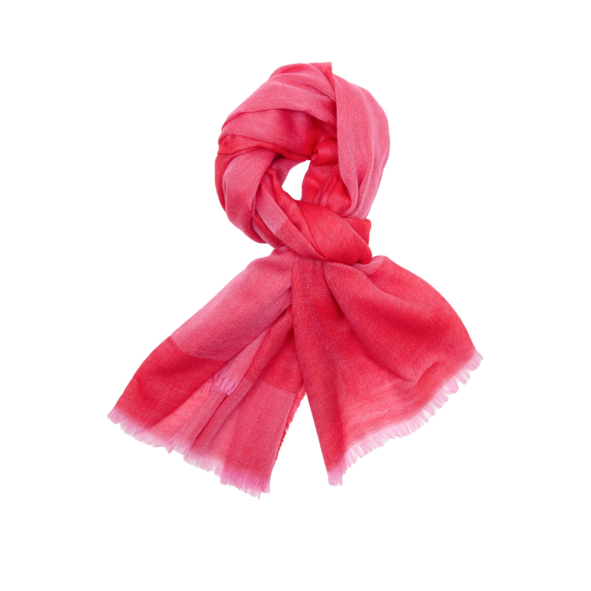 Begg & Co Wispy Moonrise Cashmere Scarf in Lipstick Regal Red