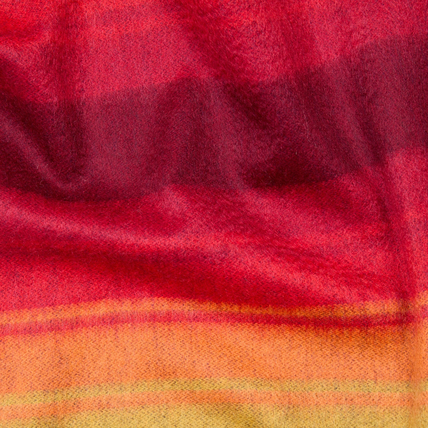 Begg & Co Arran Shirrefs Cashmere Scarf in Navy Red