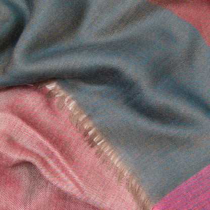 Begg & Co Wispy Shona Cashmere Scarf in Burgundy Kelp