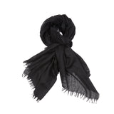 Begg & Co Staffa Cashmere / Silk Scarf in Black