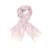 Begg & Co Staffa Behenna Cashmere / Silk Scarf in Light Pink