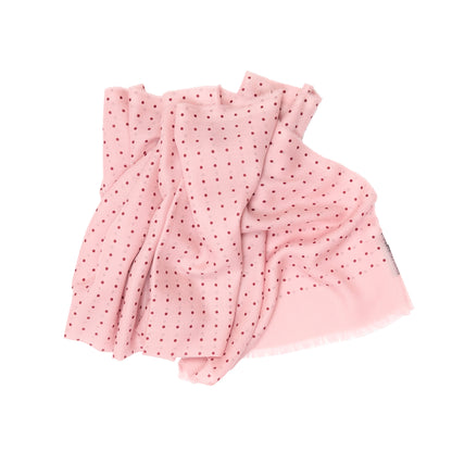 Begg & Co Wispy Hanover Cashmere Scarf in Rose Burgundy