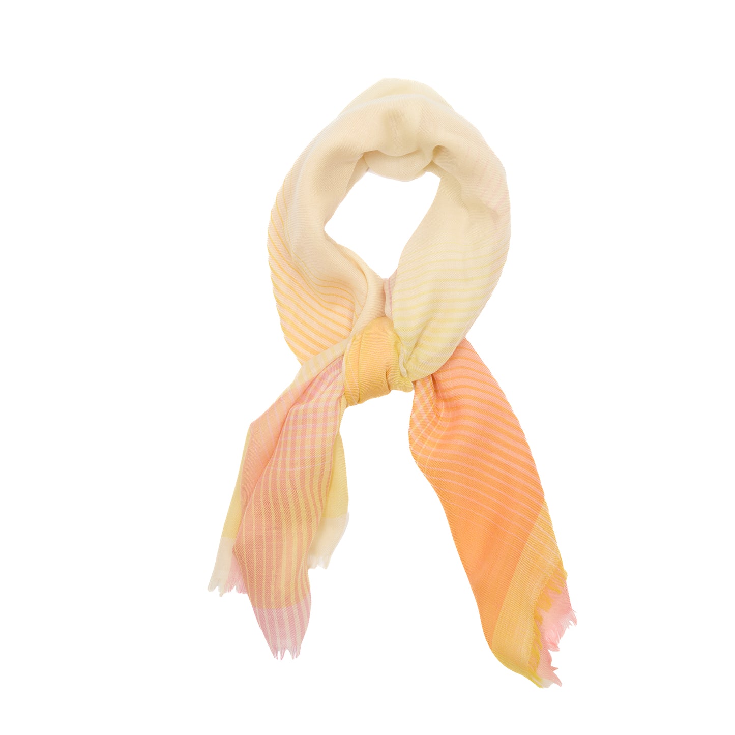 Begg & Co Wispy Anita Cashmere Scarf in Honeysuckle