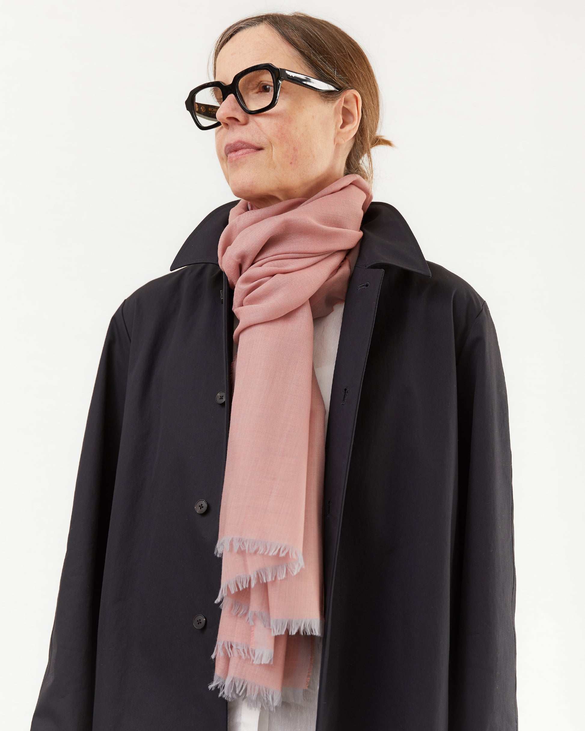 Begg & Co Wispy Cashmere Scarf in Ballet Shoe