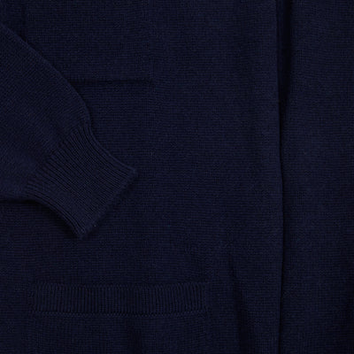 Begg & Co Joy Slouch Pocket Cashmere Cardigan in Night Sky