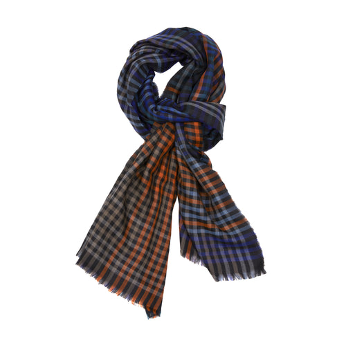 Begg & Co Wispy Howson Cashmere Scarf in Kelp Rust