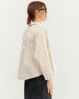 Bergfabel Women's Overshirt in Sandy Stripe