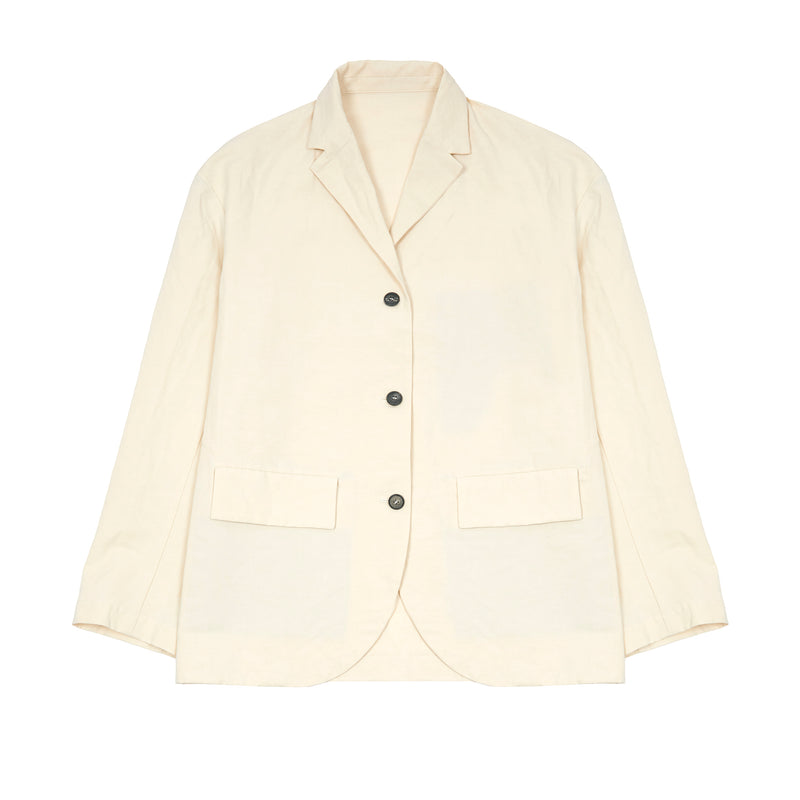 Bergfabel Women's Bea Cotton/Linen Jacket in Almond