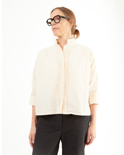 Bergfabel Women's Claudia Long Shirt in Off White