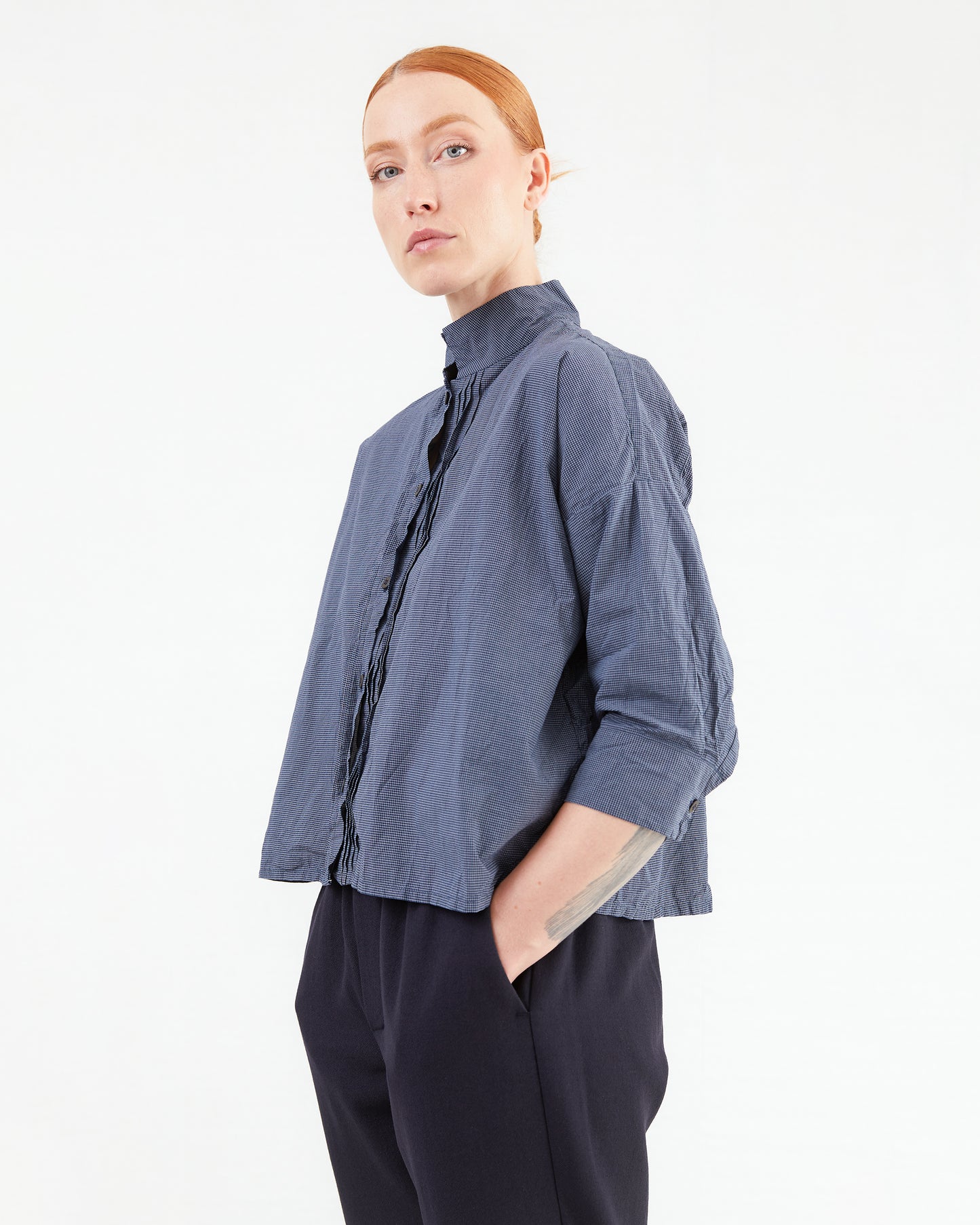 Bergfabel Women's Claudia Shirt in Micro Check