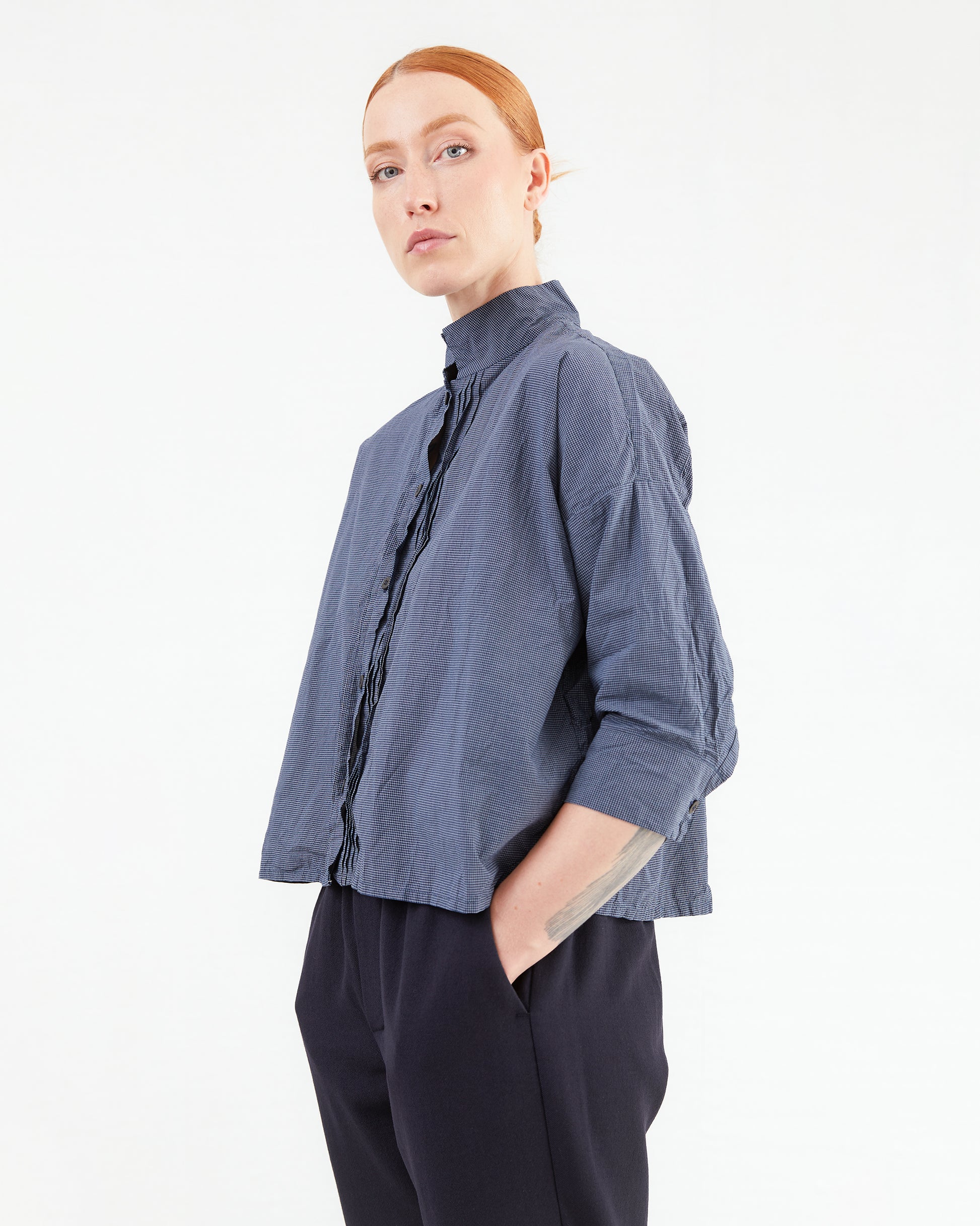 Bergfabel Women's Claudia Shirt in Micro Check