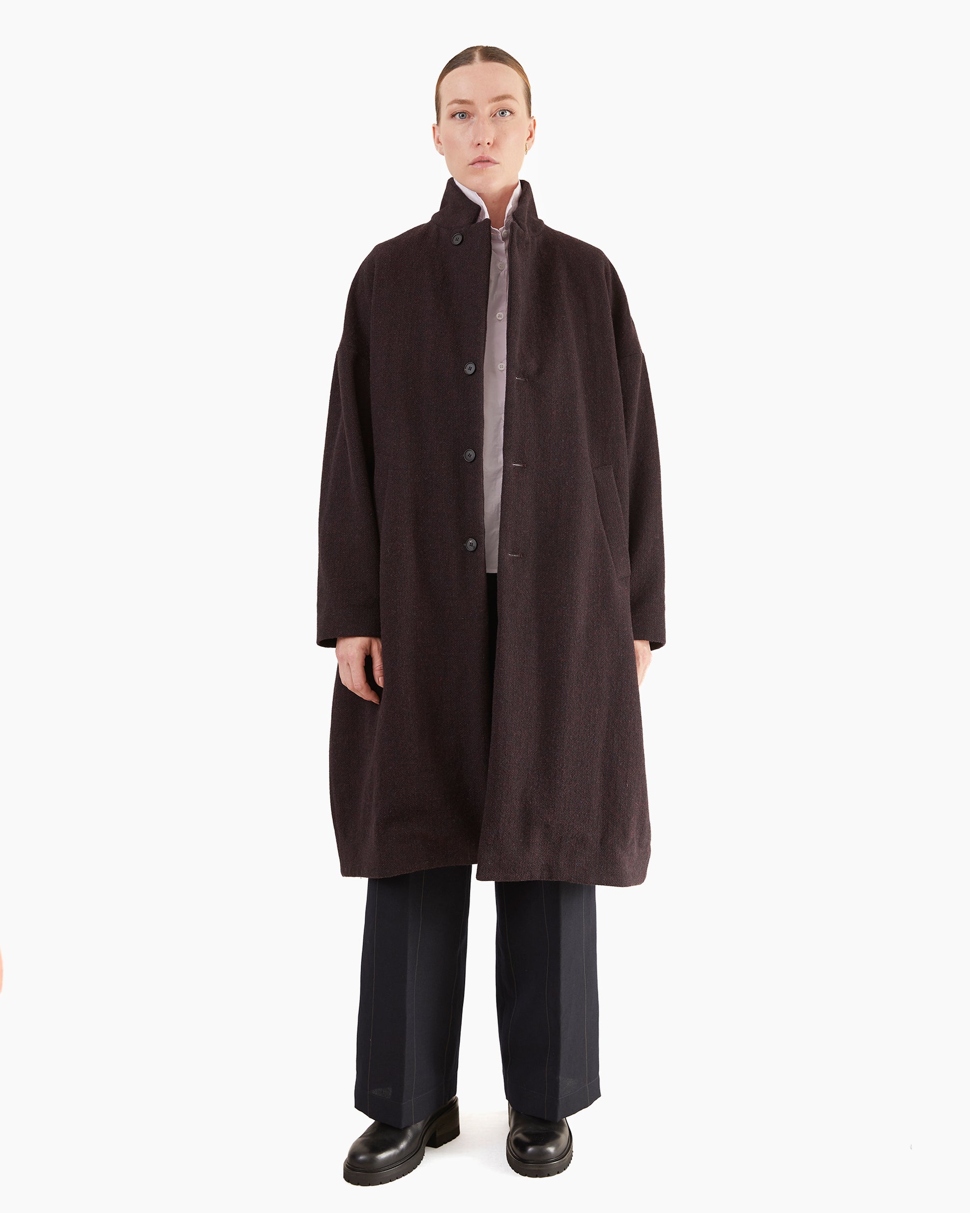 Bergfabel Women's Millie Coat in Black Bordeaux