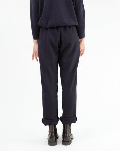 Bergfabel Women's Wool Easy Pants in Navy