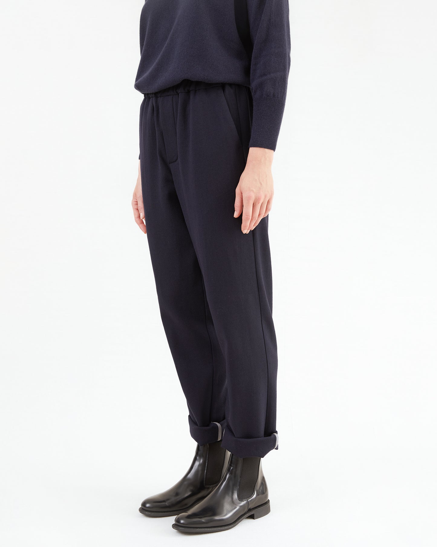 Bergfabel Women's Wool Easy Pants in Navy