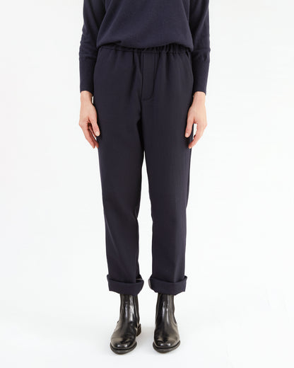 Bergfabel Women's Wool Easy Pants in Navy