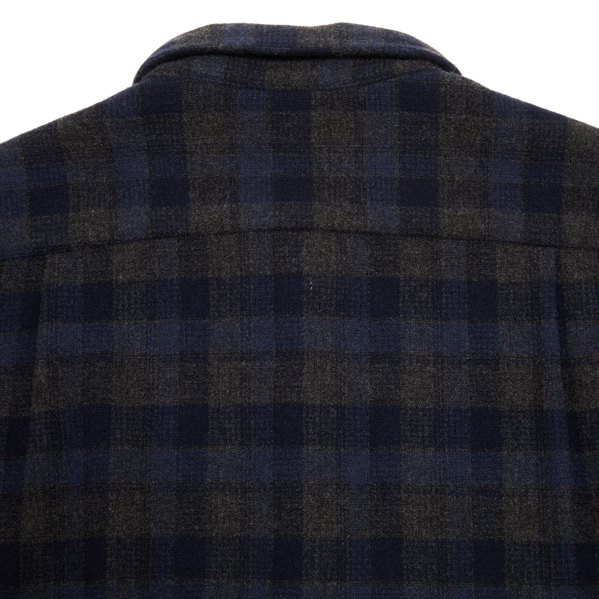 Bergfabel Wool-Cashmere Farmer Shirt in Carbon Check