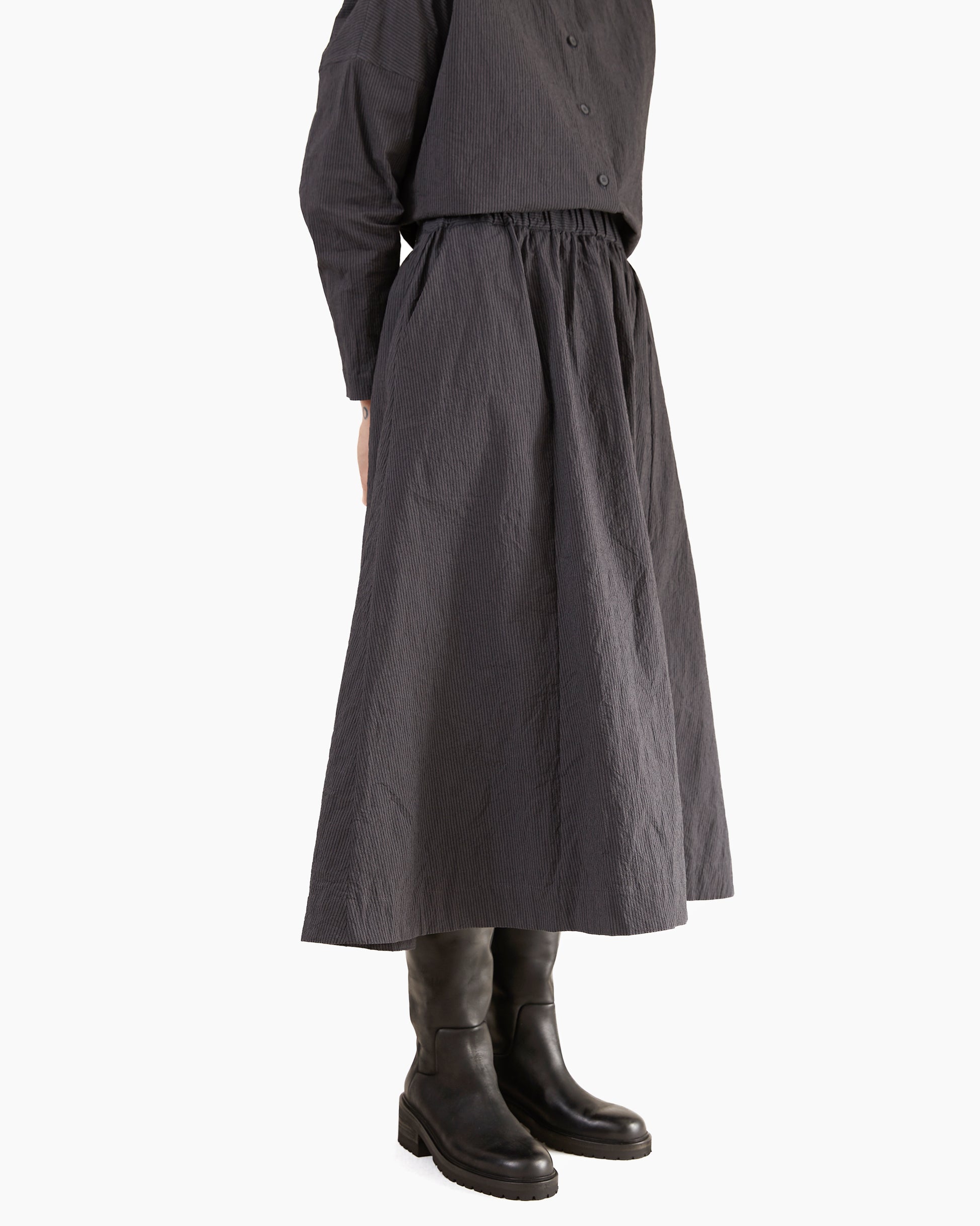 Bergfabel Women's Ivy Skirt in Grey Stripe