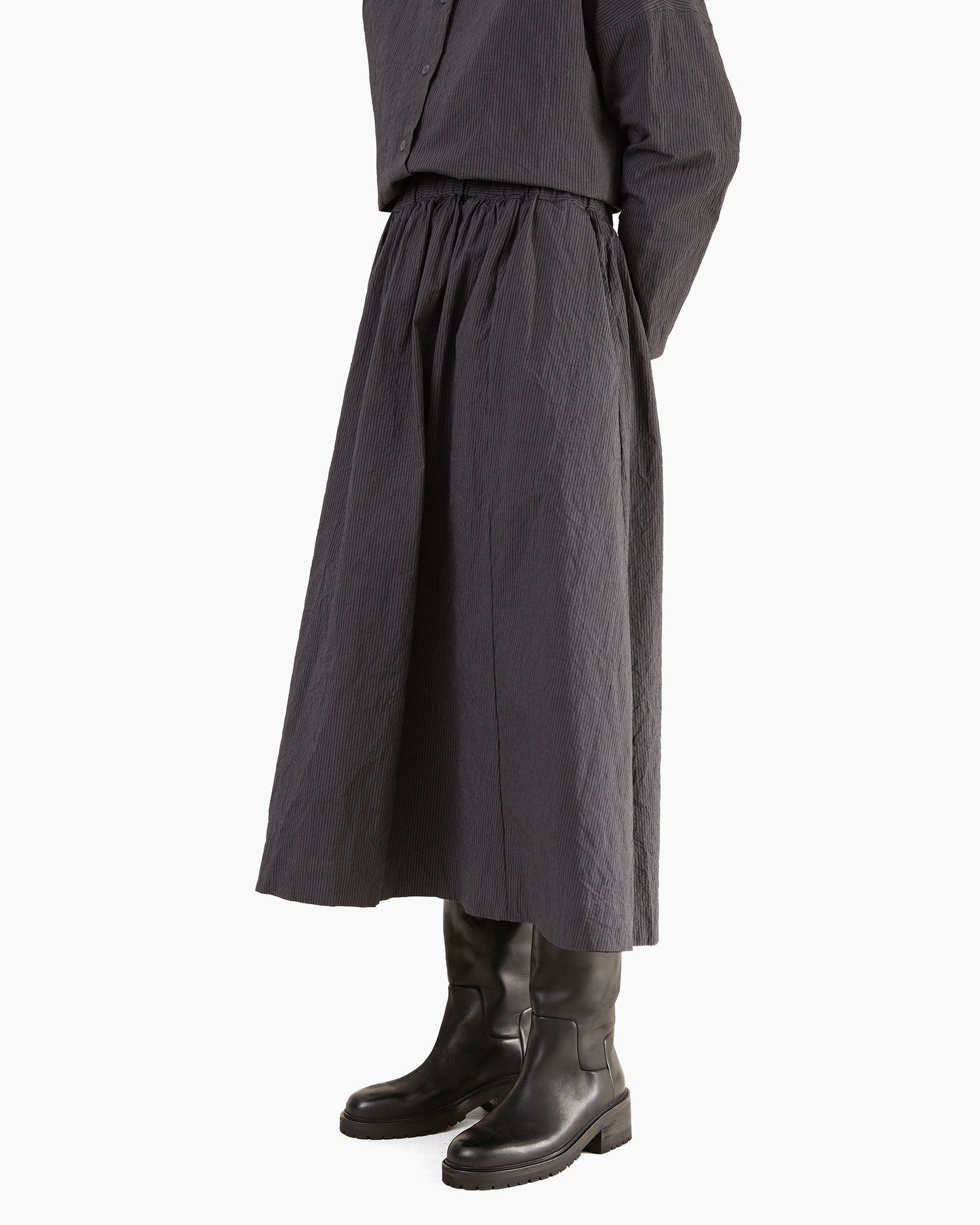 Bergfabel Women's Ivy Skirt in Grey Stripe